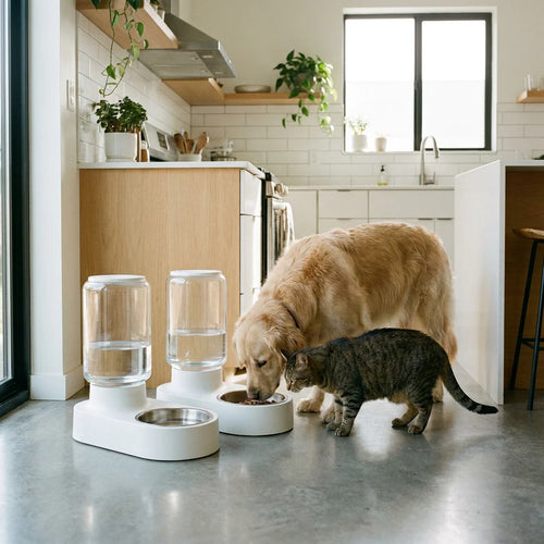 Gravity Feeder and Waterer Modern Kitchen Lifestyle