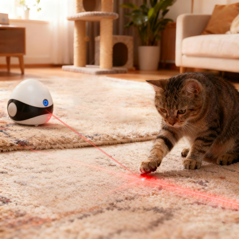 Smart 360° Automatic Motion-Activated Laser Cat Robot