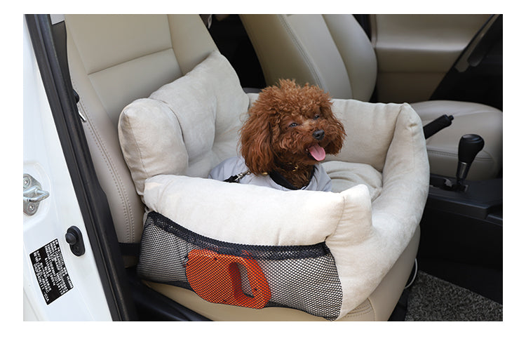 Transporteur de sécurité clos pour animaux de compagnie en voiture | Caisse de voyage en maille respirante pour chiens de petite et moyenne taille