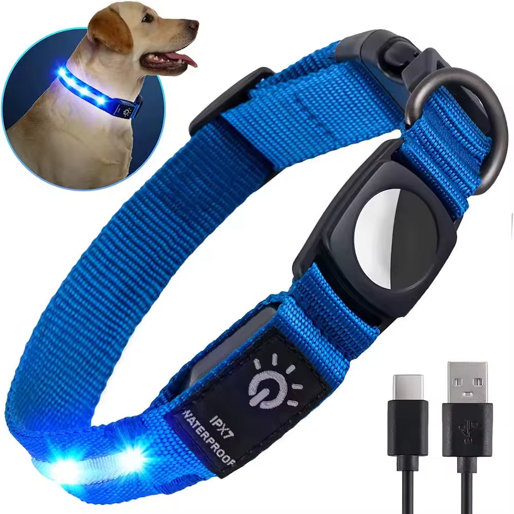 USB Rechargeable Waterproof LED Safety Dog Collar