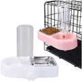 Pet Haven™ 2-in-1 Cage & Kennel Hanging Stainless Steel Bowl Set