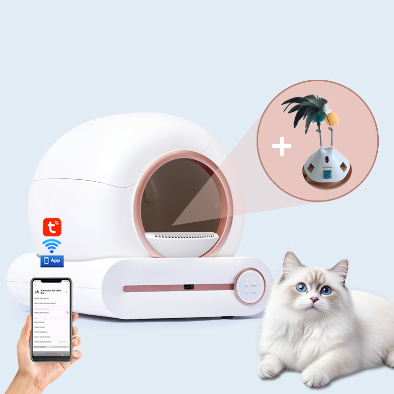 Sacs de rechange pour litière automatique pour chat – à cordon de serrage, résistants, doublures anti-fuites (lot de 60)