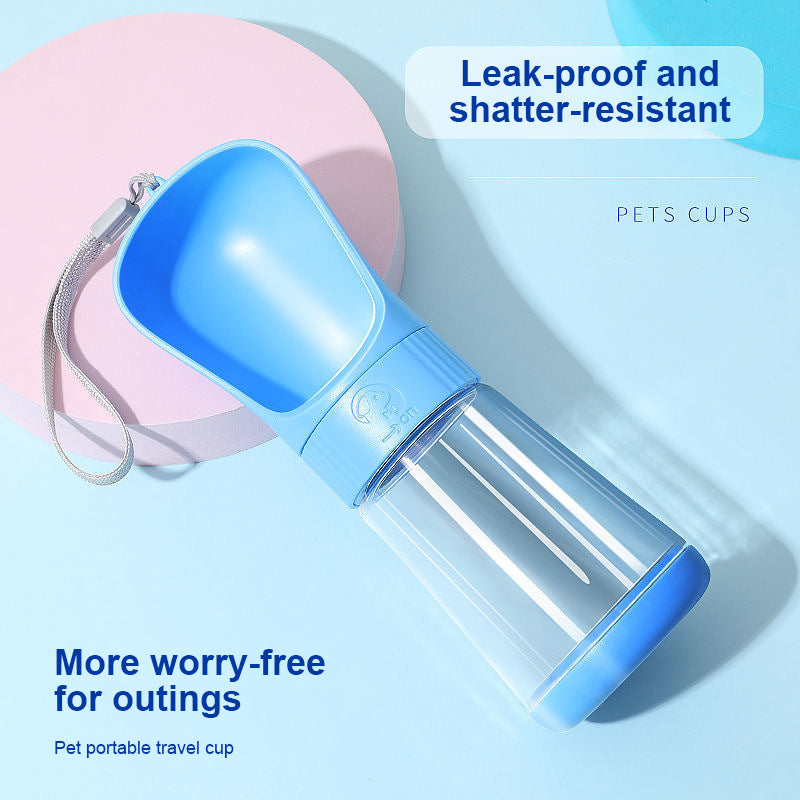 Portable Leak-Proof Pet Water Bottle with Carabiner
