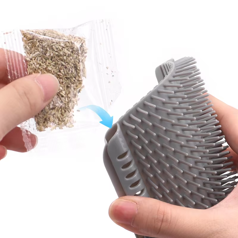 Cat Wall Corner Self-Groomer & Massage Brush