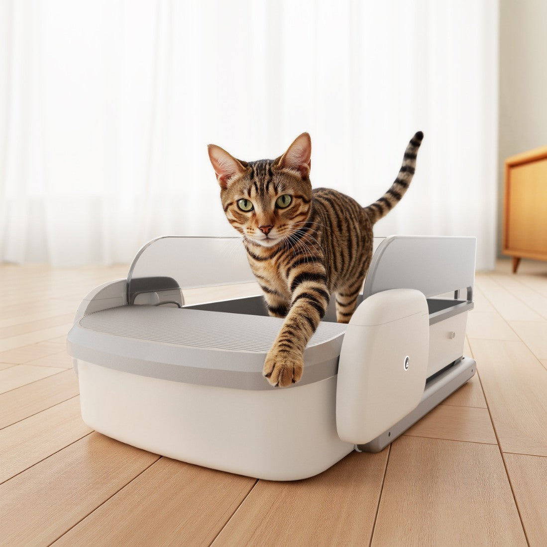 Smart Self-Cleaning Automatic Cat Litter Box - WiFi APP Control, Extra-Large Capacity, Advanced Odor Elimination