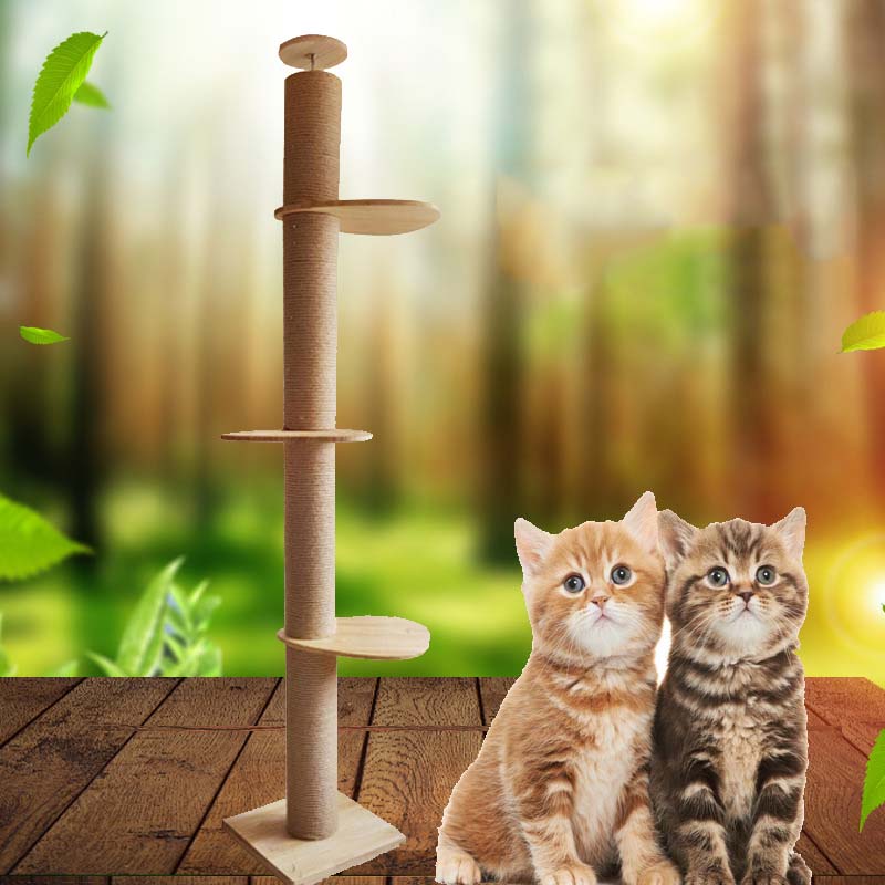 Universeller Sisal-Katzenkratzbaum-Ersatzstamm – DIY-Kratzbaum-Ersatzteile, Natursisal, einfache Installation