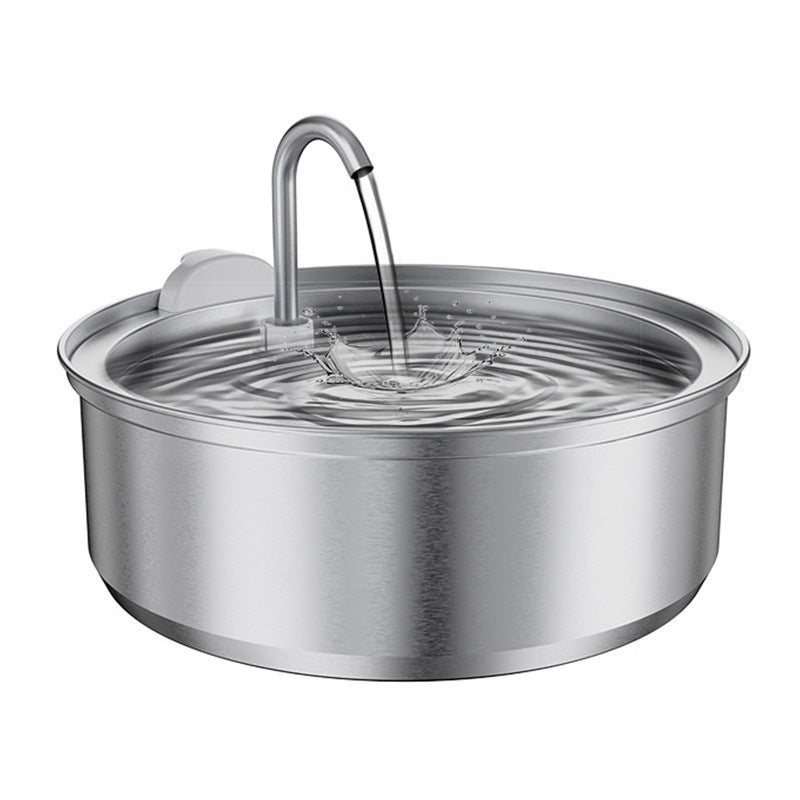 Pet Haven™ Ultra-Quiet 1.1Gal Stainless Steel Gravity Waterer