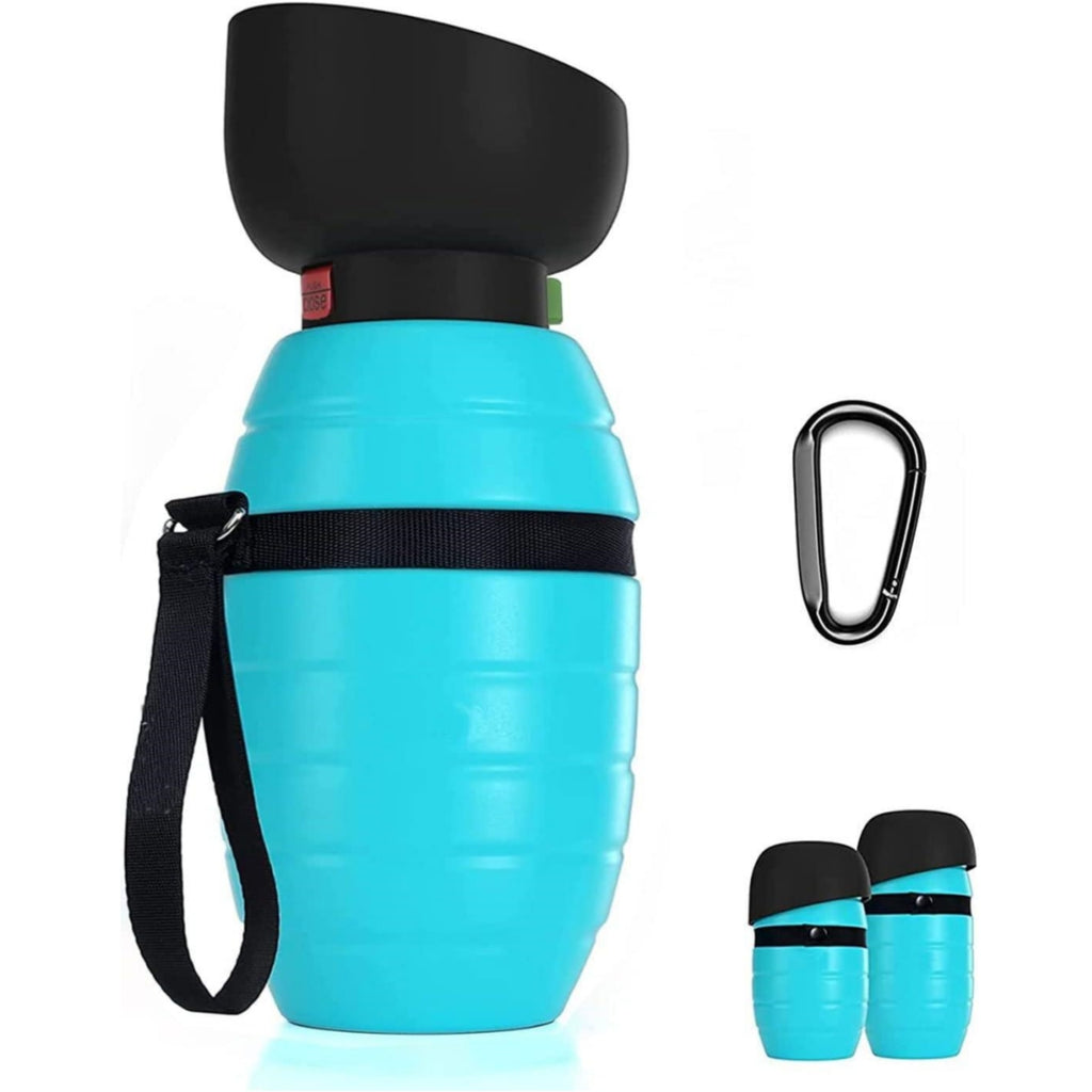 Portable Leak-Proof Pet Water Bottle with Carabiner