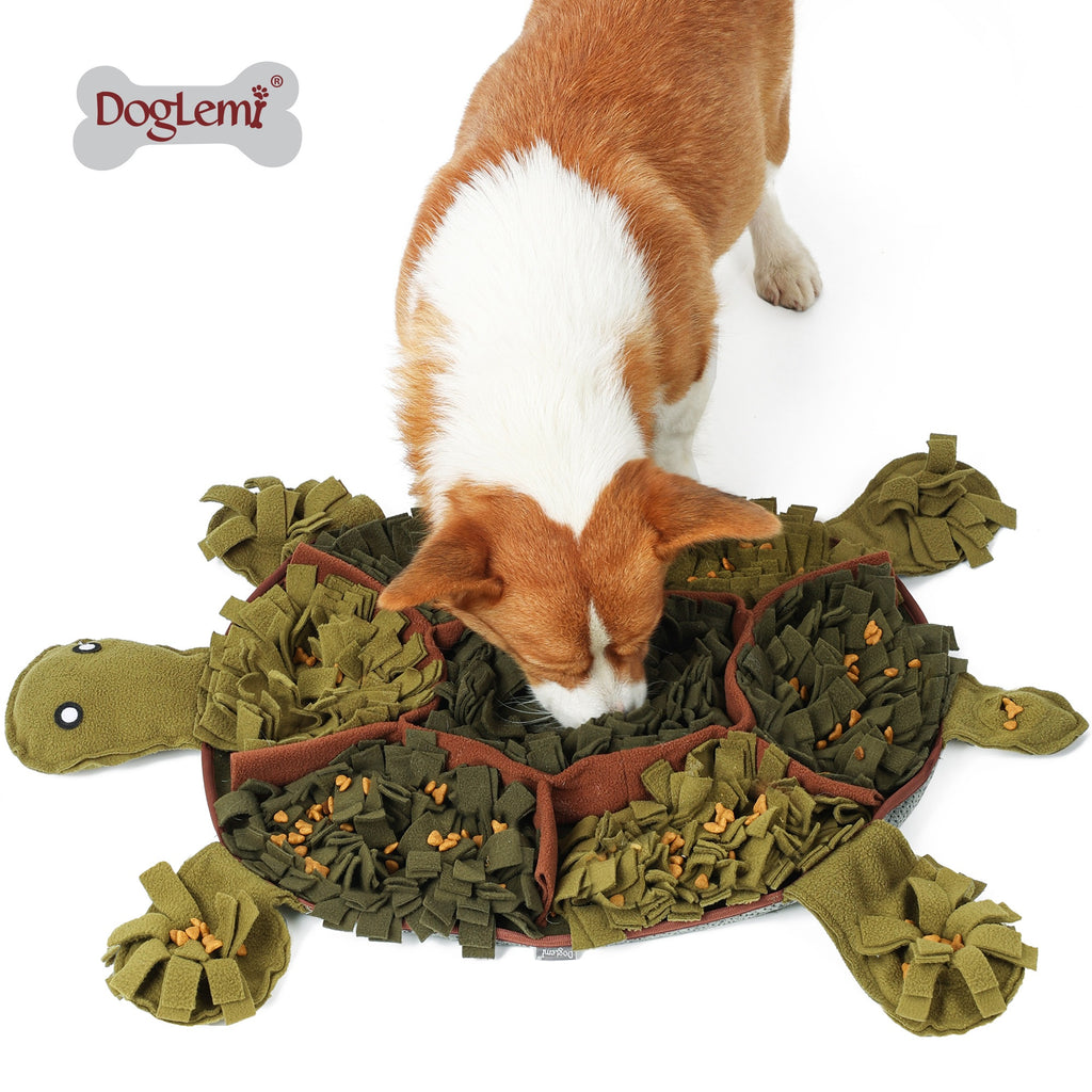 Pet Haven Tapis de fouille 2-en-1 et panier calmant pour animaux de compagnie