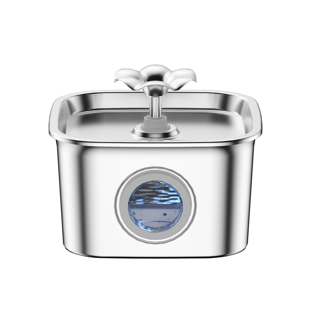 Pet Haven 12L Ultra-Quiet Stainless Steel Pet Water Fountain - Large Capacity